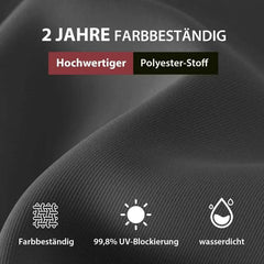 Sekey 200 x 125 cm Balkonschirm Rechteckig, Sonnenschutz UV50+ Sekey