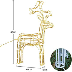 Salcar 60 cm LED reindeer Christmas lights, 140 LEDs