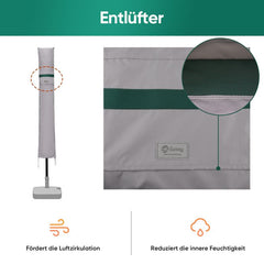 Sekey 175 x 27.5/35.5 cm protective cover for 300 cm parasol, made of polyester fabric