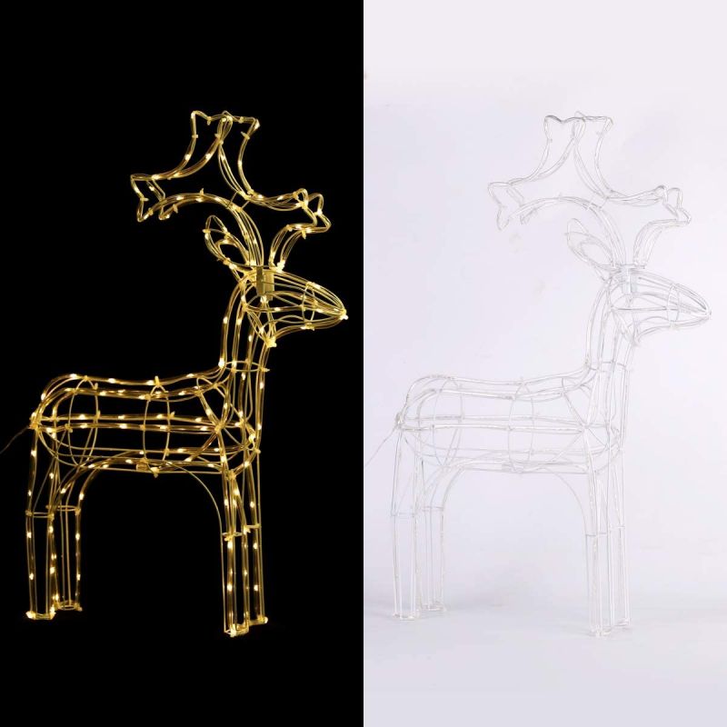 Salcar 60 cm LED reindeer Christmas lights, 140 LEDs