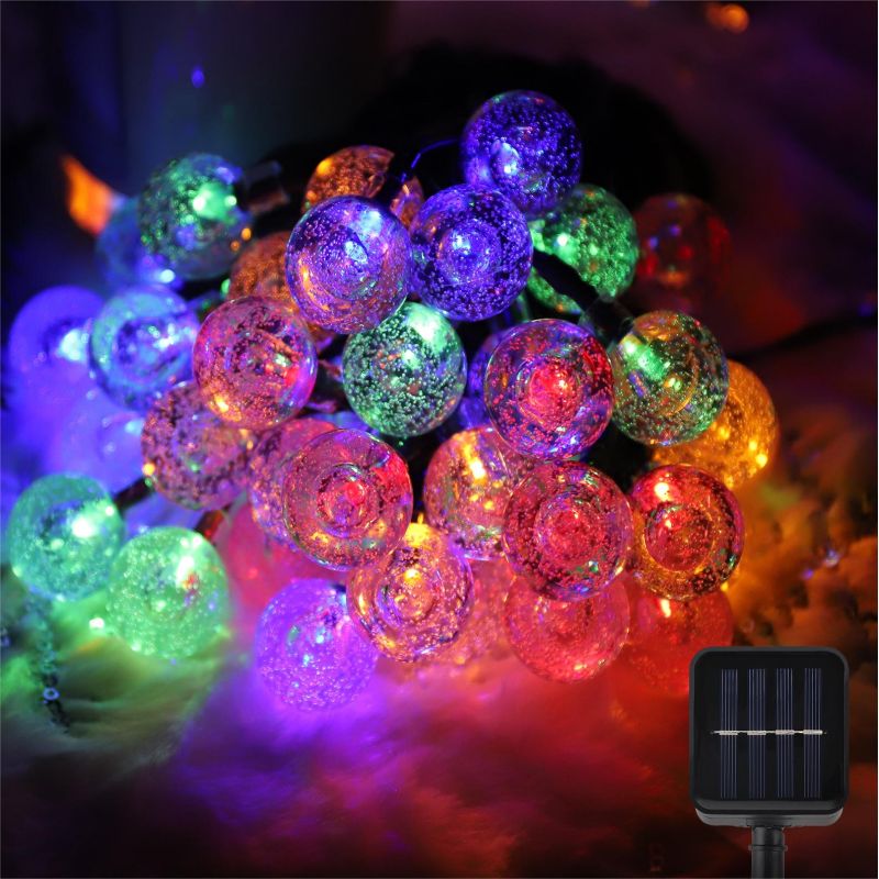 Salcar 5 m / 10 m LED solar ball fairy lights, 20 / 40 LEDs