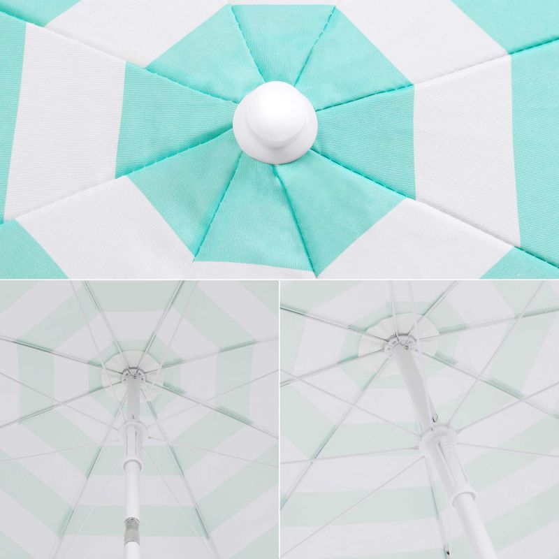 Sekey ∅ 160 cm beach umbrella with protective cover, sun protection UV25+