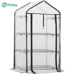 Sekey greenhouse with 3 cultivation shelves, 69 cm x 49 cm x 125 cm