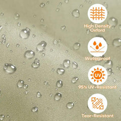 Sekey Balkon Sichtschutz aus Oxford-Gewebe, Taupe Sekey