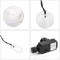 Salcar 10 m LED Solar Lampion Lichterkette, 40 LEDs Salcar