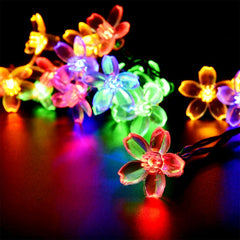 Salcar 5 m LED solar flower fairy lights, 20 LEDs