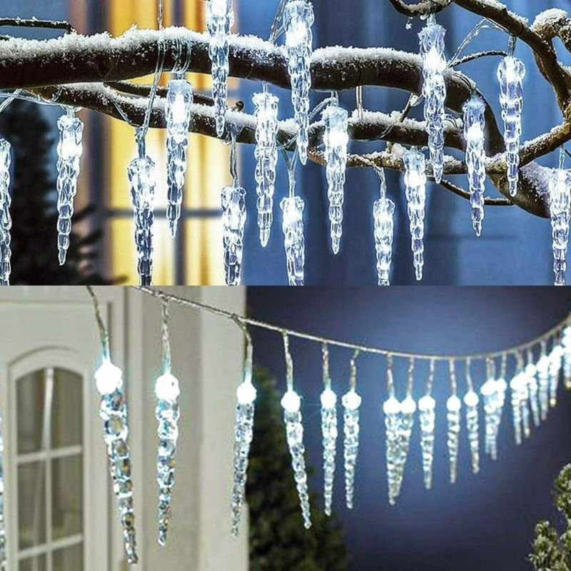 Salcar 5 m LED fairy lights with 40 icicles, 40 LEDs, 31V GS certified power supply