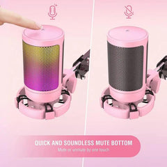 Fifine USB Kondensator Mikrofon mit Ständer und Stummschalttaste, A6V Sekey