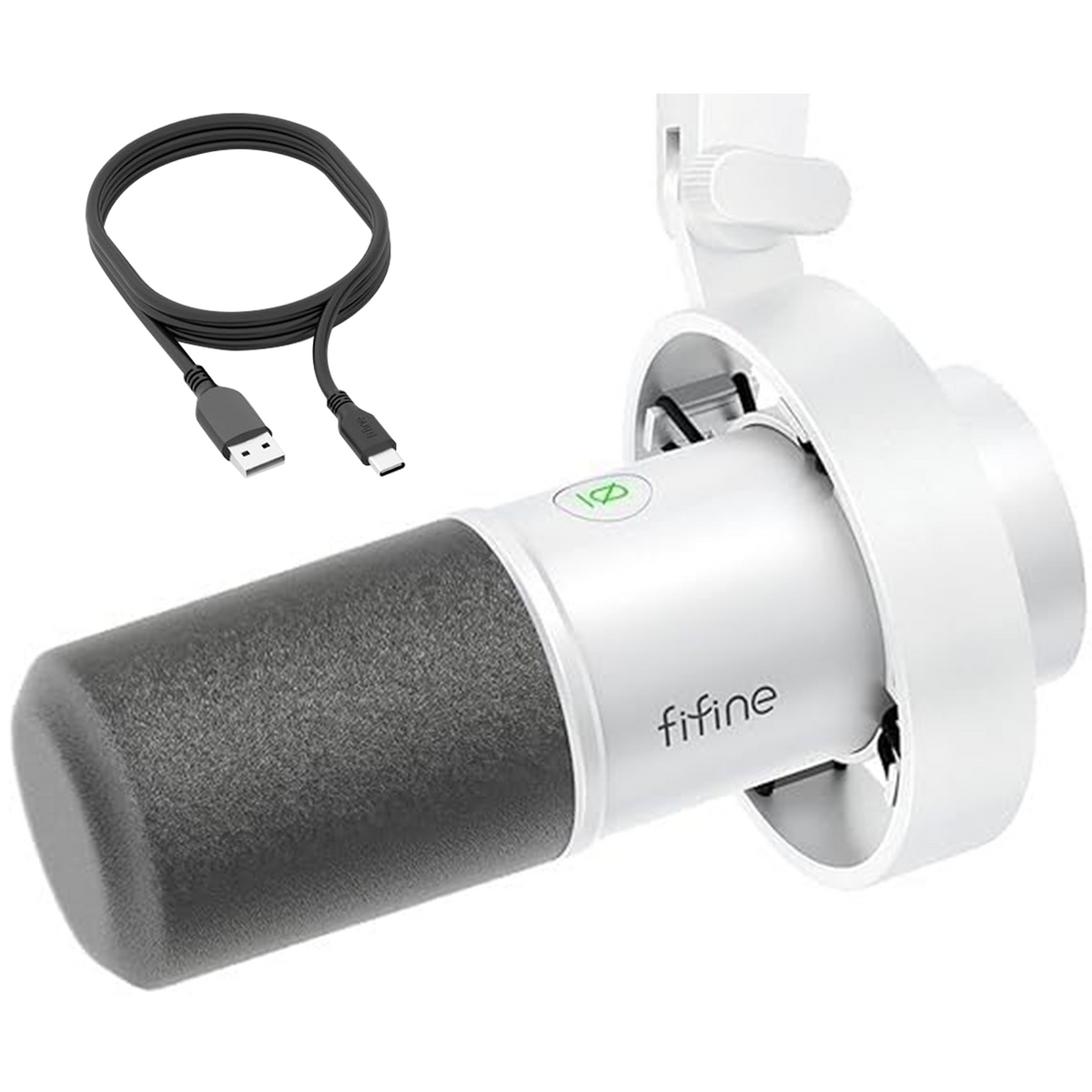 FIFINE Dynamisches XLR & USB Studio Mikrofon – Profi Podcast Mikrofon für PC, Mac, PS4/PS5, Streaming, Gaming & Aufnahmen mit Nierencharakteristik und DSP-Funktionen,K688