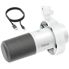 FIFINE Dynamisches XLR & USB Studio Mikrofon – Profi Podcast Mikrofon für PC, Mac, PS4/PS5, Streaming, Gaming & Aufnahmen mit Nierencharakteristik und DSP-Funktionen,K688