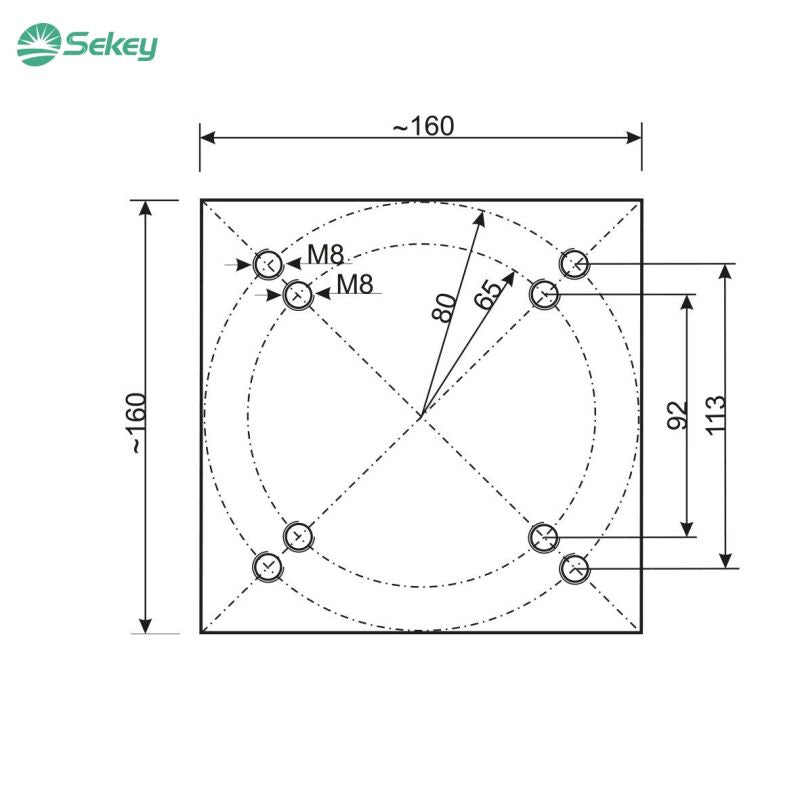 Sekey Metall Universal-Bodenplatte für Ampelschirm