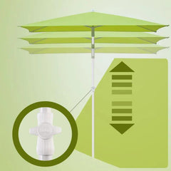 Sekey 180 x 125 cm Balkonschirm Rechteckig mit Schutzhülle, Sonnenschutz UV50+ Sekey