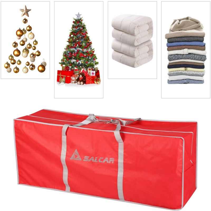 SALCAR Large Christmas Tree Storage Bag, 130 * 40 * 50 cm Travel Bag Tear-Resistant Storage Bag for Christmas Decorations, Clothes