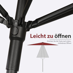 Sekey 180 x 130 cm balcony umbrella rectangular, sun protection UV50+