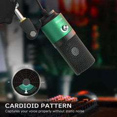 Fifine USB Kondensator Mikrofon mit Ständer, K669B Sekey