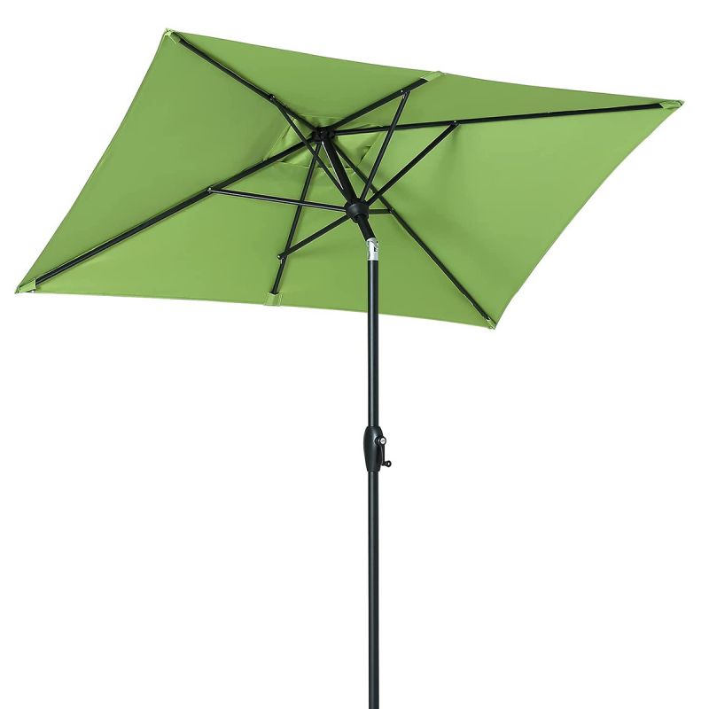 Sekey 210 x 140 cm aluminum parasol with crank, sun protection UV50+