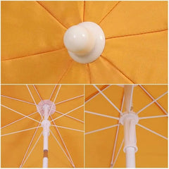 Sekey ∅ 160 cm Strandschirm mit Schutzhülle, Sonnenschutz UV25+ Sekey