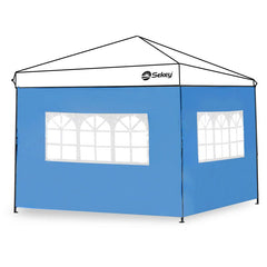 Sekey 3×3m Seitenwand für Pavillon, 2er Set, mit 2 Fenster