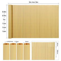 Sekey PVC privacy screen with double reinforcement inside, bamboo
