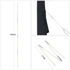 Sekey 220 x 30/50 cm protective cover for 400 cm parasol, made of Oxford fabric