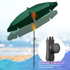 Sekey 200 cm parasol with protective cover, sun protection UV50+