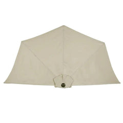 Sekey 270 cm Halbrund Sonnenschirm mit Kurbel, Sonnenschutz UV50+ Sekey