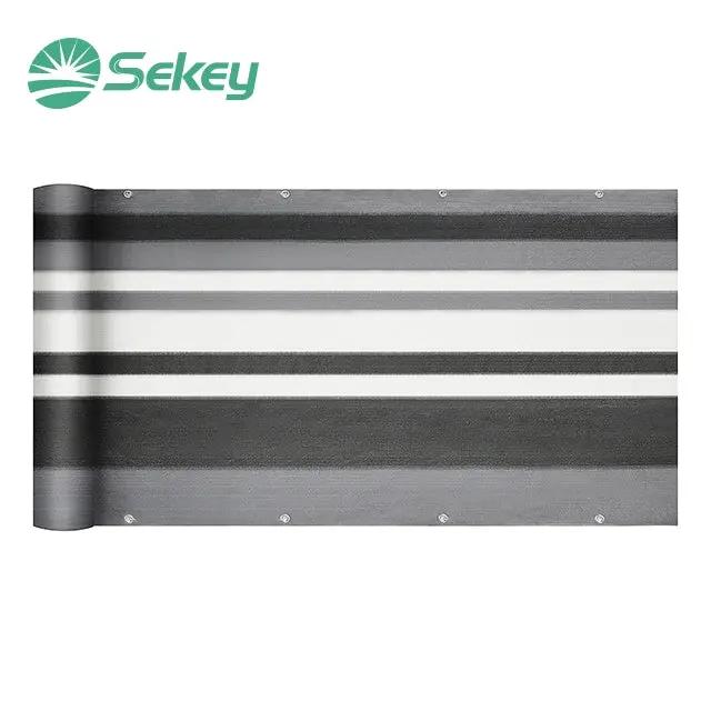 Sekey Balkonscherm, nylon, ondoorzichtig, windbescherming voor de tuin of balkon, bescherming tegen nieuwsgierige ogen, weerbestendig, met ingestanste ringen, nylon kabelbinders en koord, 90 x 600 cm, zwart Sekey Balkonscherm, nylon, ondoorzichtig, windbescherming voor de tuin of balkon, bescherming tegen nieuwsgierige ogen, weerbestendig, met ingestanste ringen, nylon kabelbinders en koord, 90 x 600 cm, zwart