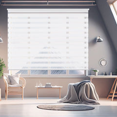 Sekey Doppelrollo ohne Bohren oder mit Bohren, Weiß