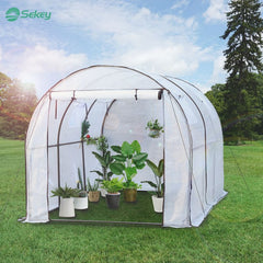 Sekey walk-in foil tunnel with roll-up side wall, 300 cm x 200 cm x 190 cm