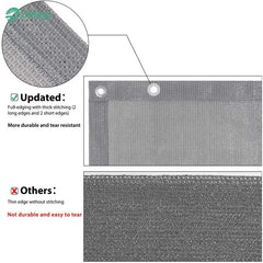 Sekey balcony privacy screen made of 220 g/m² HDPE, light grey