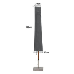 Sekey 190 x 30/50 cm protective cover for 350 cm parasol, made of Oxford fabric