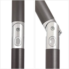 Sekey 200 x 125 cm balcony umbrella rectangular with protective cover, sun protection UV50+