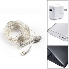 Salcar 10 m LED Micro Lichterkette, 100 LEDs, USB-betrieben