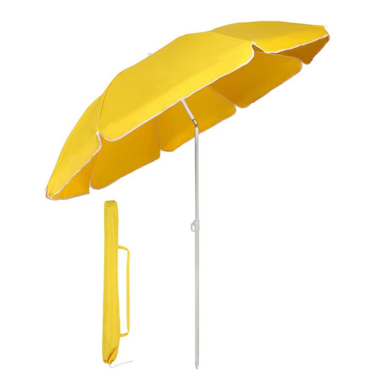 Sekey ∅ 160 cm beach umbrella with protective cover, sun protection UV25+