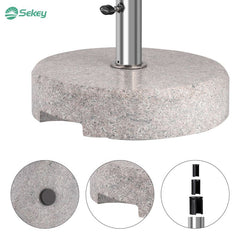 Sekey 25 kg granite parasol base, for parasol pole Ø 22 - 38 mm