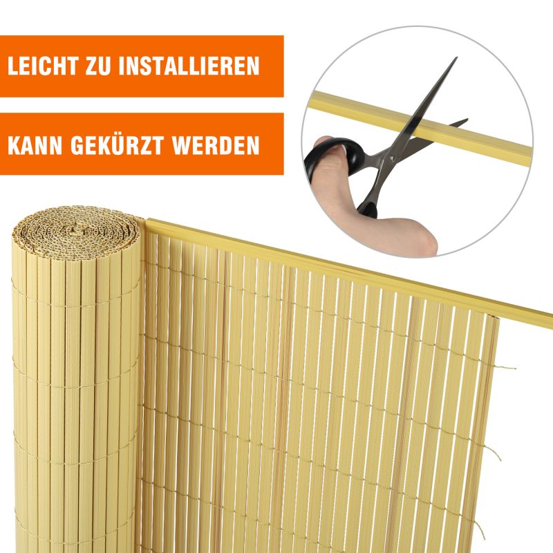 Sekey 5x1m PVC Abschlussleiste für PVC Sichtschutzmatte