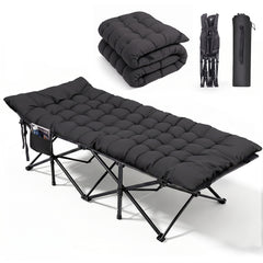 Sekey XXL Klappbett 202 × 80 × 45 cm – Extra breites Feldbett mit 7 cm – sekeymall