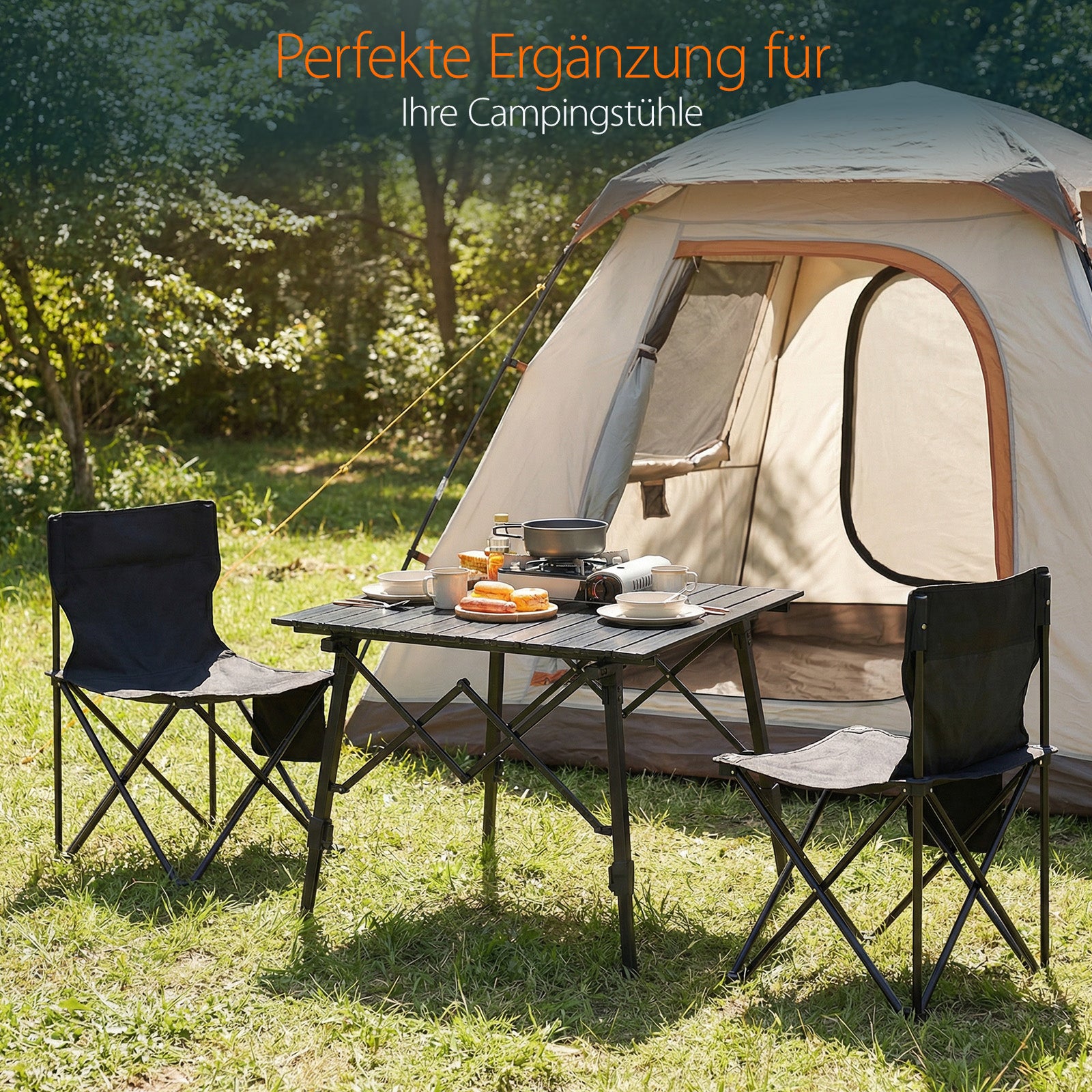 Sekey Campingtisch Aluminium Faltbar 72x69 cm – Ultraleichter Klapptis – sekeymall