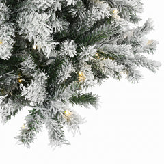 Salcar 180cm Artificial Christmas Tree with Snow and Light, with 250 LEDs and 828 PVC Tips