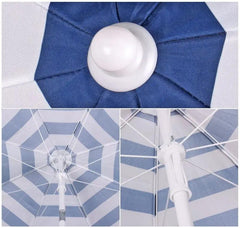 Sekey ∅ 160 cm Strandschirm mit Schutzhülle, Sonnenschutz UV25+ Sekey