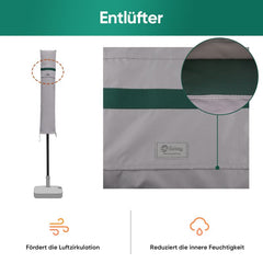 Sekey 136 x 27/35.5 cm protective cover for 200 cm parasol, made of polyester fabric