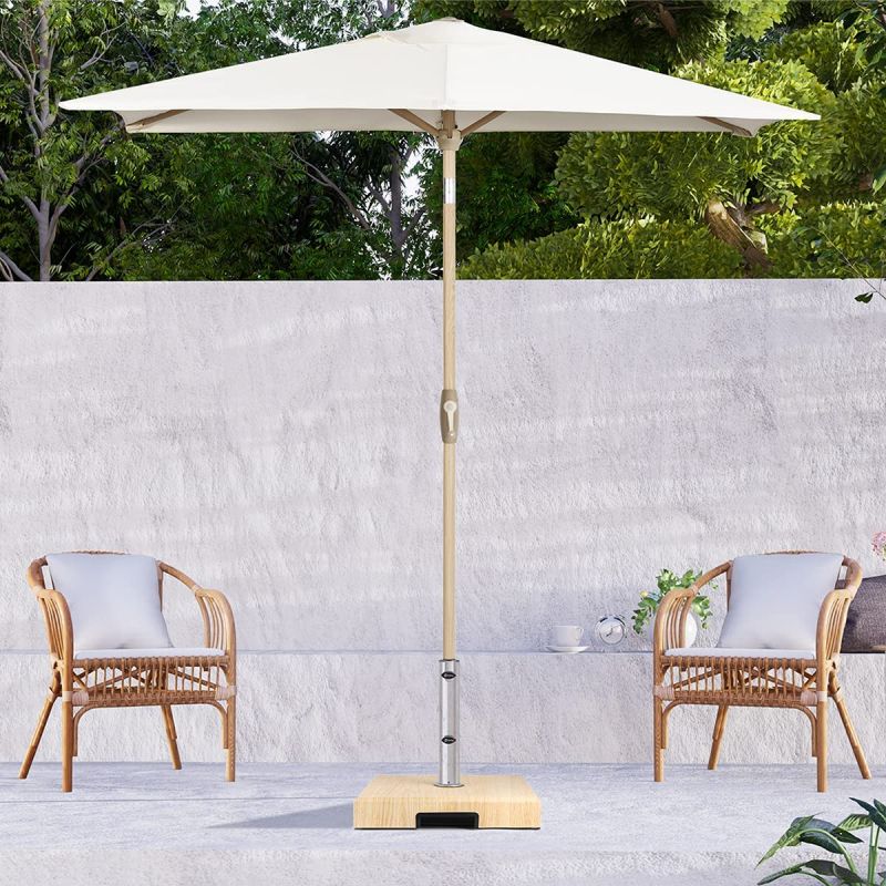 Sekey 25 kg concrete parasol base in wood look