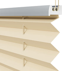 Sekey Plissee ohne Bohren in Hellbraun – Blickdichtes Sonnenschutzrollo, Klemmfix & verspannt