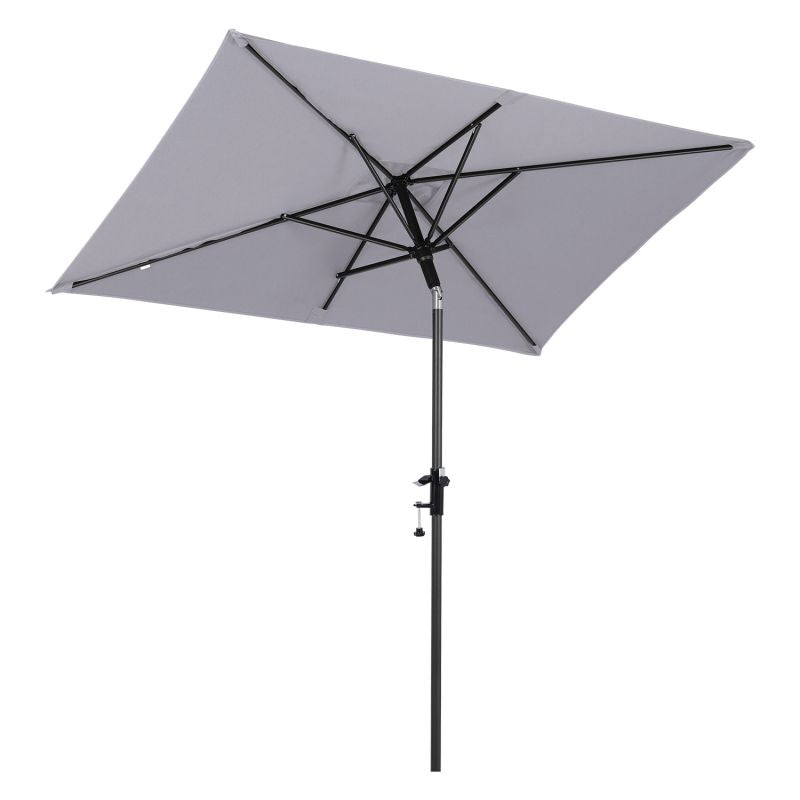 Sekey 200 x 125 cm Balkonschirm Rechteckig mit Balkongeländer, Sonnenschutz UV50+
