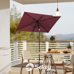 Sekey 180 x 130 cm balcony umbrella rectangular, sun protection UV50+