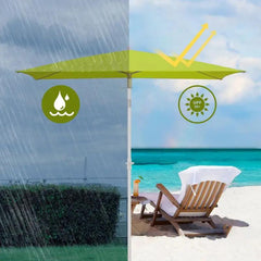 Sekey 180 x 125 cm Balkonschirm Rechteckig mit Schutzhülle, Sonnenschutz UV50+ Sekey