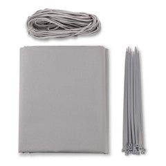 Sekey balcony privacy screen made of 100% polyester, light grey