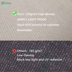 Sekey balcony privacy screen made of 220 g/m² HDPE, taupe