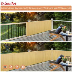 Sekey PVC privacy screen with double reinforcement inside, bamboo