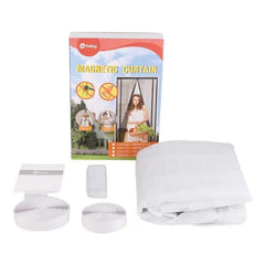 Sekey Zuschneidbar Magnet Fliegengitter Tür aus Polyester, Weiß Sekey